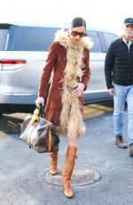 BELLA HDAID Out in Hudson Yards in New York City 01/25/2025