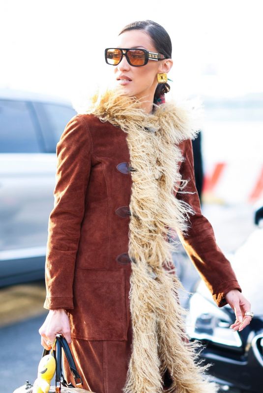 BELLA HDAID Out in Hudson Yards in New York City 01/25/2025