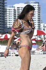 BETHENNY FRANKEL in Bikini with Puffy Sleeves at a Beach on New Year