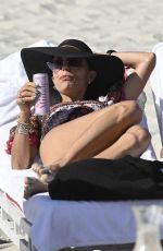 BETHENNY FRANKEL in Bikini with Puffy Sleeves at a Beach on New Year