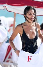 BETHENNY FRANKEL in Swimsuit Out at a Beach in Miami 01/02/2025