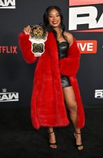 BIANCA BELAIR at WWE Monday Night RAW Premiere at Intuit Dome in Inglewood 01/06/2025
