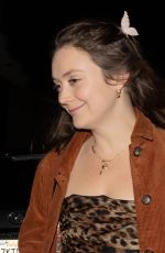 BILLIE LOURD Leaves Mr. Chow in Beverly Hills 01/25/2025