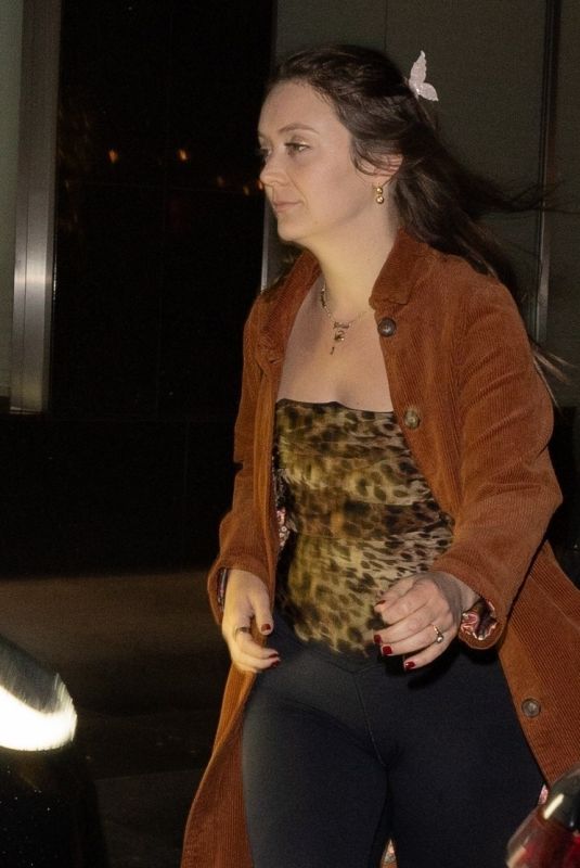 BILLIE LOURD Leaves Mr. Chow in Beverly Hills 01/25/2025
