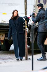 BLANCA ARIMANY and Boyfriend Pose for a Photoshoot Outside Gigi Hadid