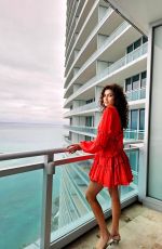 BLANCA BLANCO Strikes a Pose at Her Hotel in Miami 01/22/2025