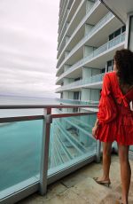 BLANCA BLANCO Strikes a Pose at Her Hotel in Miami 01/22/2025