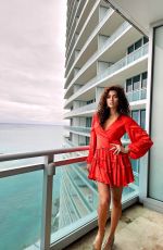 BLANCA BLANCO Strikes a Pose at Her Hotel in Miami 01/22/2025