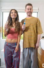 BRENDA SONG and Macaulay Culkin in Cosmopolitan The Love Issue, February 2025