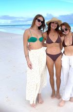 BROOKE SHIELDS and GRIER and ROWAN HENCHY in Bikini at a Beach in Nassau 12/30/2024