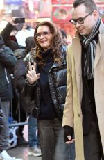 BROOKE SHIELDS Arrives at Good Morning America Studios in New York City 01/13/2025