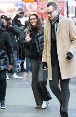 BROOKE SHIELDS Arrives at Good Morning America Studios in New York City 01/13/2025