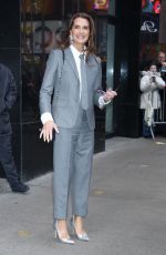 BROOKE SHIELDS Leaves Good Morning America in New York City 01/13/2025