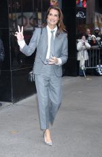 BROOKE SHIELDS Leaves Good Morning America in New York City 01/13/2025