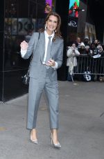 BROOKE SHIELDS Leaves Good Morning America in New York City 01/13/2025