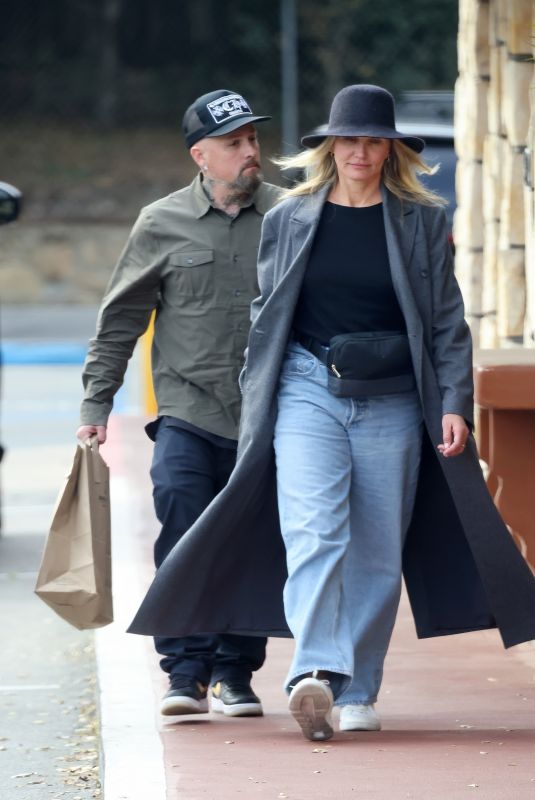 CAMERON DIAZ and Benji Madden Out and About in Montecito 01/05/2025