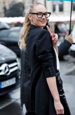 CANDICE SWANEPOEL Arrives at Elie Saab Fashion Show at PFW in Paris 01/29/2025