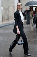 CANDICE SWANEPOEL Arrives at Elie Saab Fashion Show at PFW in Paris 01/29/2025
