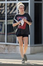 CARA DELEVINGNE in a Vintage Bush Tee Leaves Dogpound Workout in West Hollywood 01/27/2025