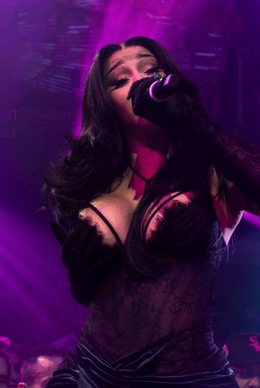 CARDI B Performs at New Year Eve at Club E11even in Miami 12/31/2024