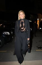 CAROLINE DAUR Arrives at Costes Party in Paris 01/27/2025