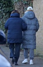 CAT DEELEY out with Her Mother Janet in London 01/15/2025