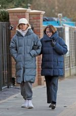 CAT DEELEY out with Her Mother Janet in London 01/15/2025