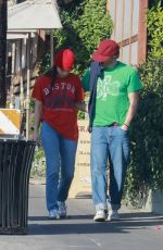 CAYLEE COWAN and Casey Affleck Out for a New Year