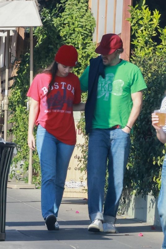 CAYLEE COWAN and Casey Affleck Out for a New Year