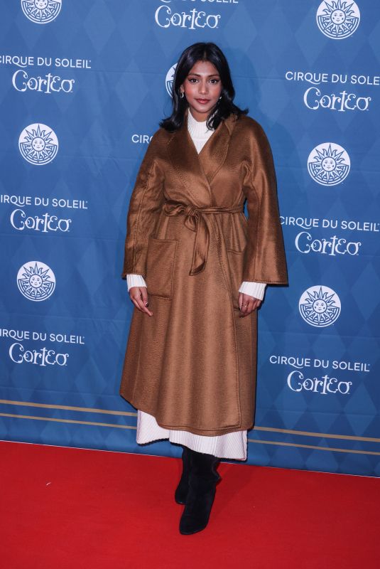 CHARITHRA CHANDRAN at Cirque du Soleil Corteo Premiere in London 01/15/2025