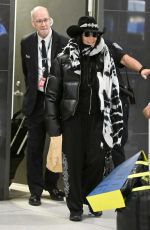 CHER Arrives at JFK Airport in New York City 01/24/2025