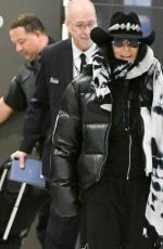 CHER Arrives at JFK Airport in New York City 01/24/2025