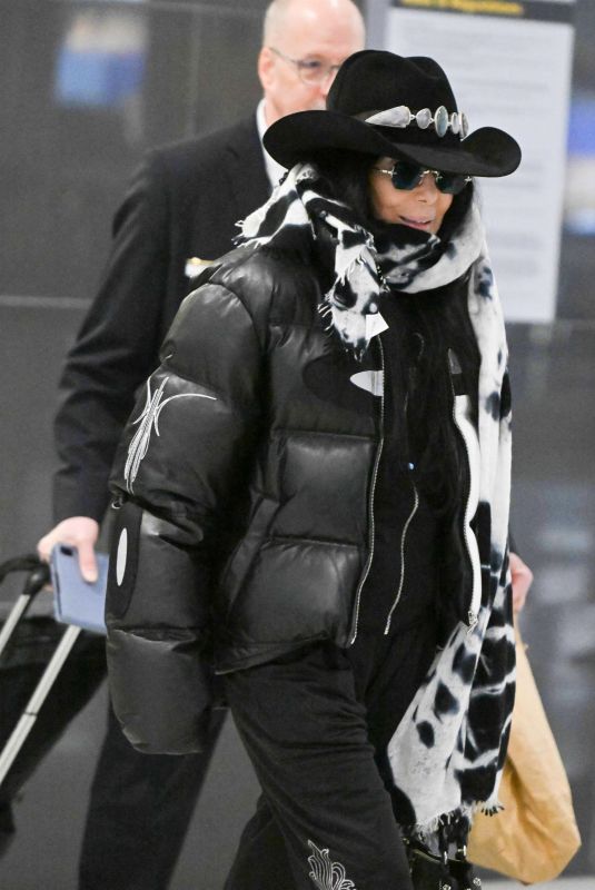 CHER Arrives at JFK Airport in New York City 01/24/2025