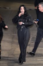 CHER Leaves Jimmy Kimmel Live! in Hollywood 01/07/2025