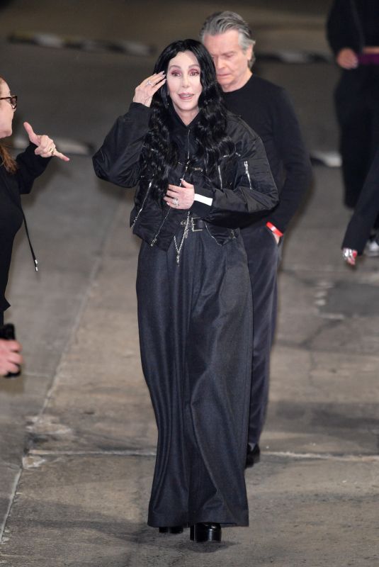 CHER Leaves Jimmy Kimmel Live! in Hollywood 01/07/2025