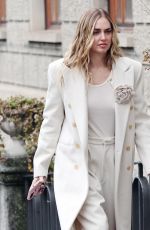 CHIARA GERRAGNI Arrives at Hospital for Newborns in Milan 01/03/2025