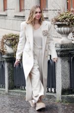 CHIARA GERRAGNI Arrives at Hospital for Newborns in Milan 01/03/2025