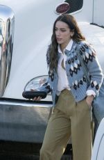 CHLOE BENNET on the Set of a New Christmas Movie in Toronto 01/13/2025