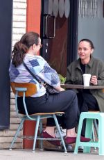 CHRISTINA RICCI at a Coffee Shop with a Friend 01/30/2025