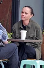 CHRISTINA RICCI at a Coffee Shop with a Friend 01/30/2025