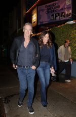 CINDY CRAWFORD and Rande Gerber at Her Febut Theater Performance at Matrix Theater in Los Angeles 01/26/2025