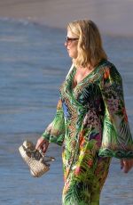 CLAIRE SWEENEY in a Floral Dress Out at Lane Hotel