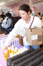 COBIE SMULDERS Helping with LA Fire Relief Donations at Babylist in Los Angeles 01/21/2025