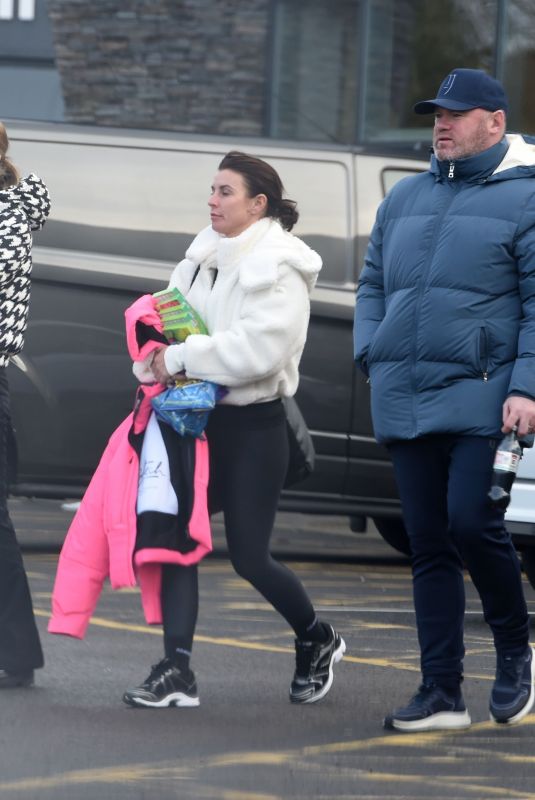 COLEEN and Wayne ROONEY Leaves Chill Factore in Manchester 01/18/2025