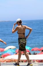 CRISTINA CORDULA Walks at Ipanema Boardwalk in Rio 01/02/2025