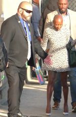 CYNTHIA ERIVO Arrives at Jimmy Kimmel Live! in Hollywood 01/27/2025