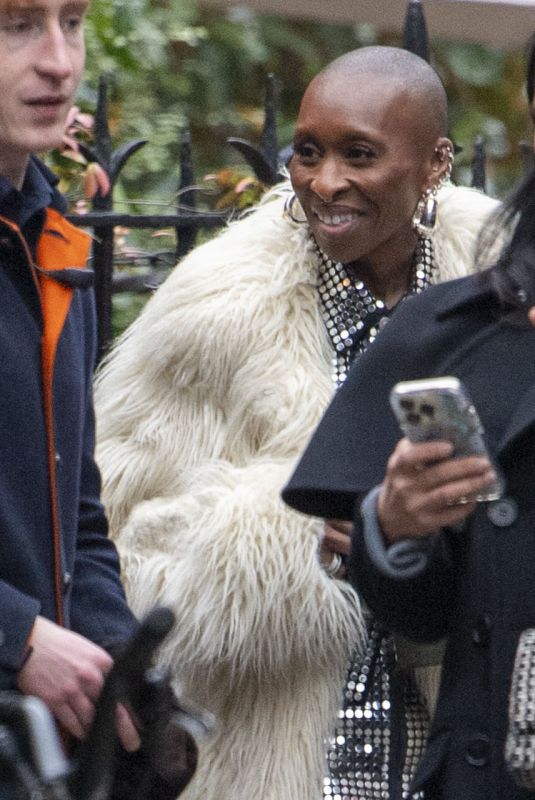 CYNTHIA ERIVO Leaves Chiltern Firehouse in London 01/23/2025