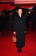 DAISY RIDLEY at Cirque du Soleil Corteo Premiere in London 01/15/2025