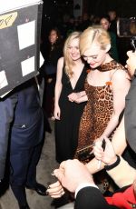 DAKOTA and ELLE FANNING Arrives at Walt Disney Company Golden Globes Afterparty in Beverly Hills 01/05/2025