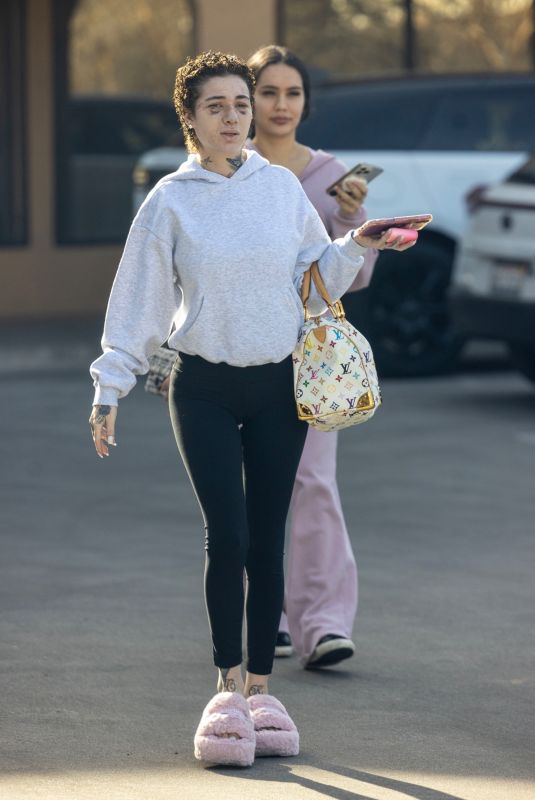DANIELLE BREGOLI Leaves a Facial Treatment Center in Los Angeles 01/24/2025